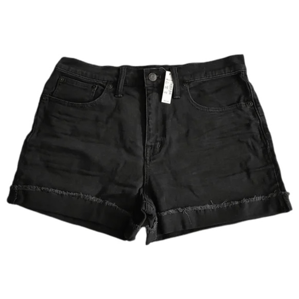 New Madewell High Rise Denim Shorts. Size 28, Faded Black